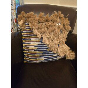 Jonathan Adler Topanga Corded Throw Pillow With Tassels & Embroidered Detail‎